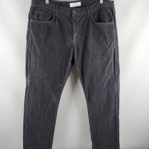 Peter Manning Pants Mens 38x29 Gray Five Eight Corduroy Pants
